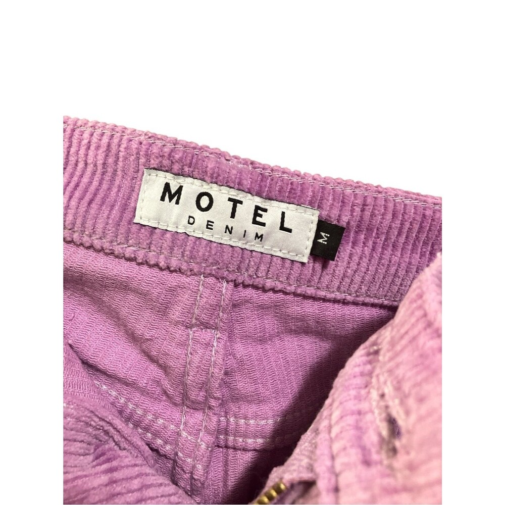 Parallel Trouser Cord Lilac Size M Pop of Color Purple Corduroy Spring Summer - Picture 7 of 12